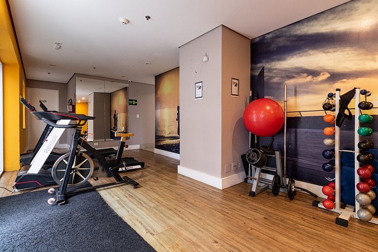 Flat Near Ibirapuera Park with Parking Space