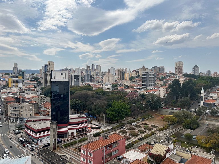 Studio com academia e lavanderia no prédio