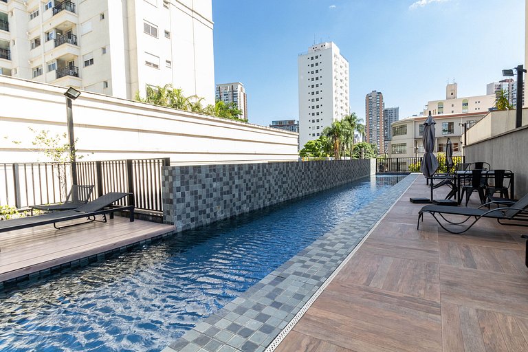 Suíte com Piscina & Cozinha Completa - Brooklin Morumbi, SP