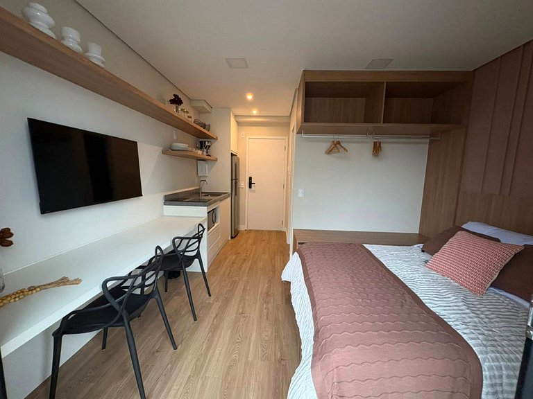 Studio Aconchegante e Moderno no Centro de SP