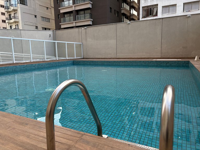 Studio com Piscina em Santa Cecília