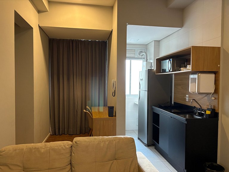 Studio com Piscina em Santa Cecília