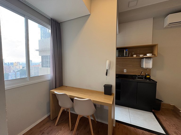 Studio com Piscina em Santa Cecília